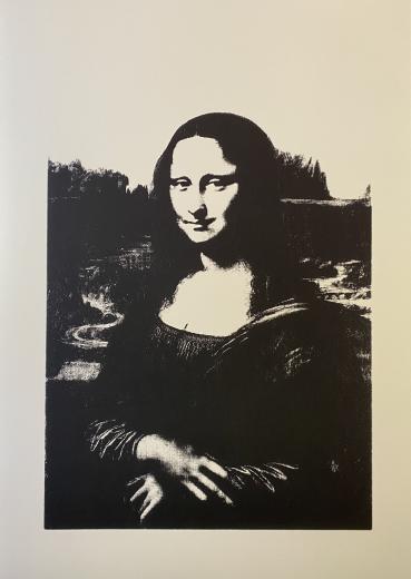 da Vinci's "Mona Lisa" (black)