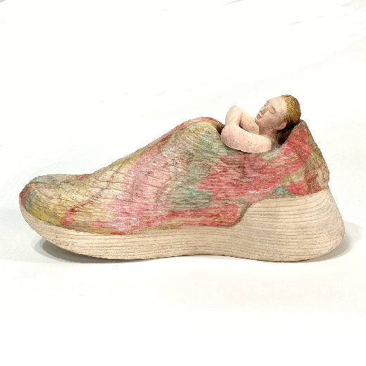 靴湯 -wood carving- #M4