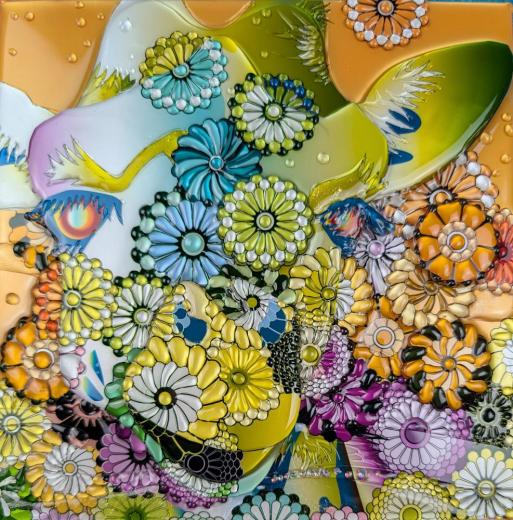 Flower-filled Giraffe