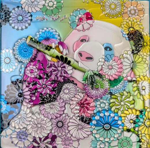 Flower-filled Panda