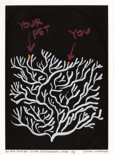 進化の木の中のあなたとペット