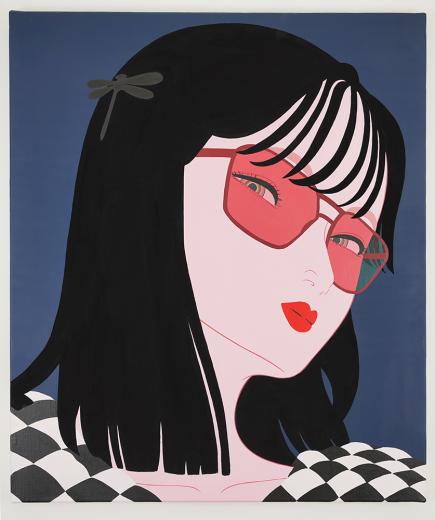 Lady and Insect #03(dragonfly)