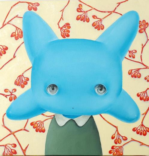 赤い実の山帰来とまくらちゃん