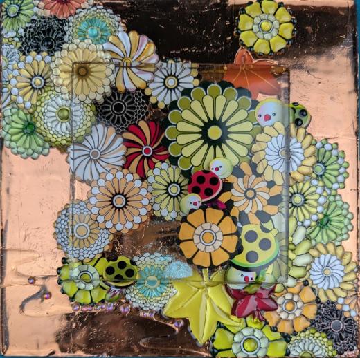 Cognitive Territory #01 Yellow on Copper