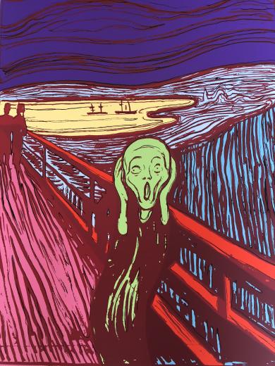 Munch's "The Scream" (green)