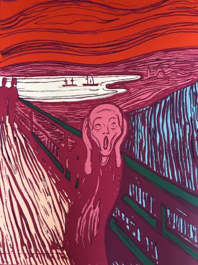 Munch's "The Scream" (pink)