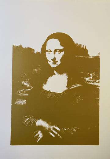 da Vinci's "Mona Lisa" (gold)