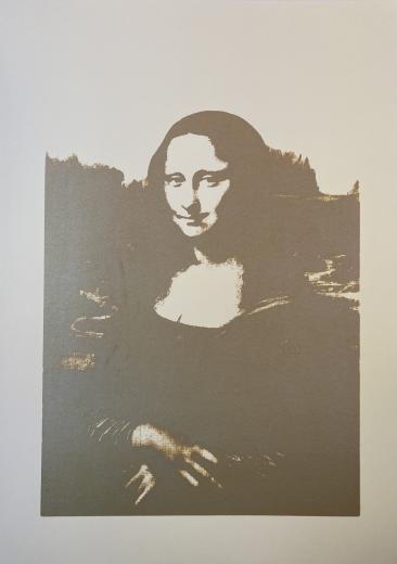da Vinci's "Mona Lisa" (metallic)