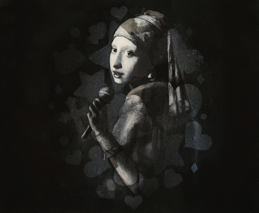 IDOL (girl with earrings-various patterns- #23-4)