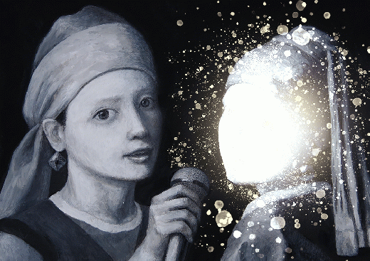 IDOL (girl with earrings -light of two people- #24-1)