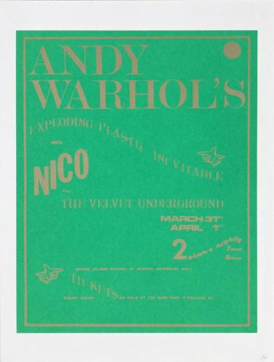 ANDY WARHOL's Exploding Plastic Inevitable (ライブポスター)