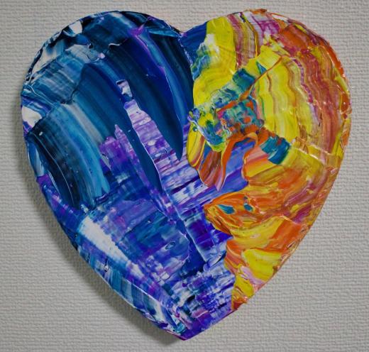 HEARTの抽象絵画 I