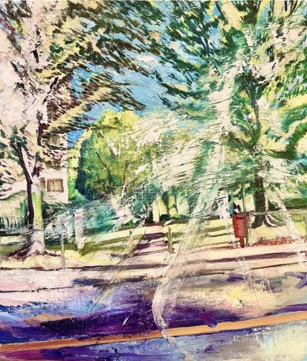 朝日の光(谷保)