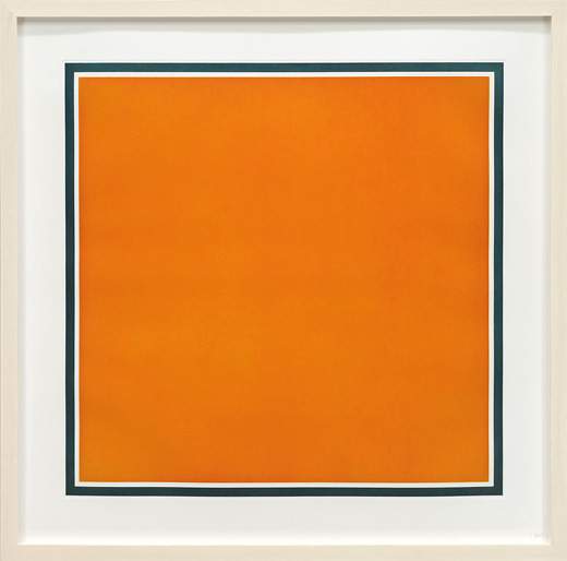 A square with colors superimposed within a Border, Colors superimposed [Orange]