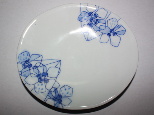 花だ円皿(D-2)