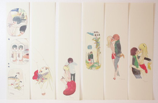 短冊版画6点セット(シート)Six strip-of-paper print set (sheet 