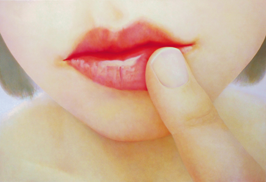 唇と指