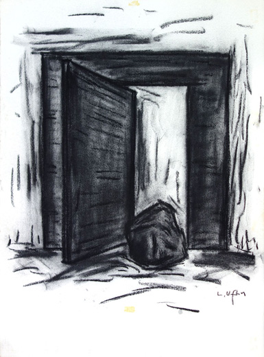 ドローイング (鉄と石)