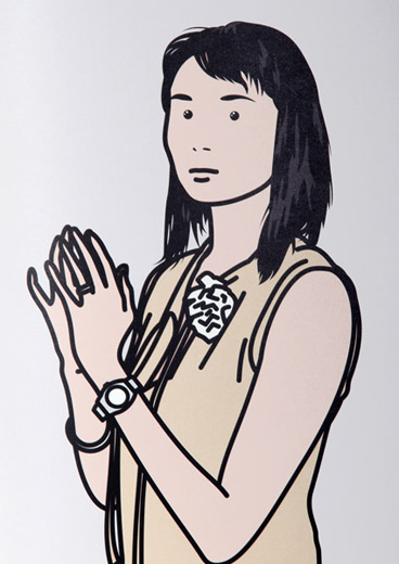 Hijiri with hands together (from Twenty six Portraits)