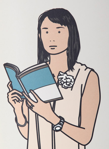 Hijiri with book (from Twenty six Portraits)