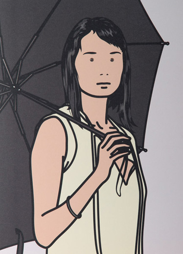 Hijiri with umbrella (from Twenty six Portraits)