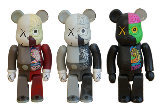 Companion Dissected 100% Bearbrick (3点セット)