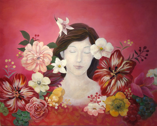 Flower and woman